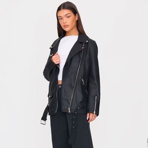Black Leather Women's Jacket